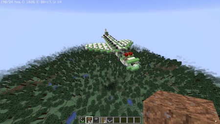Construyen un impresionante avión que funciona en Minecraft
