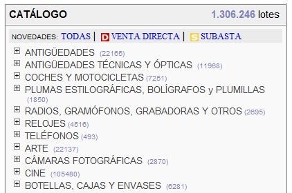 Todocolección, subastas de objetos de coleccionismo