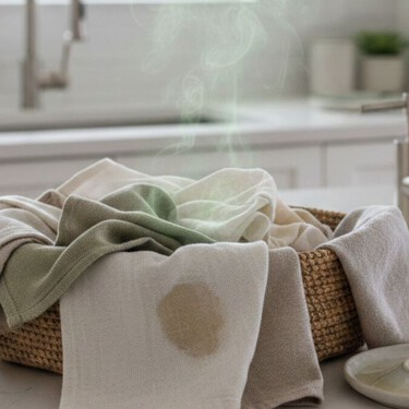 Deja de lavar tus trapos en vano: esta es la mezcla natural que elimina el olor a humedad
