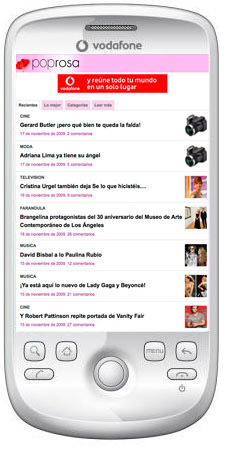 Poprosa ahora en tu teléfono móvil