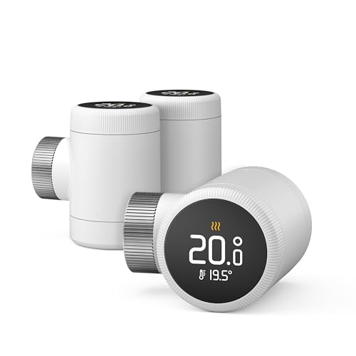 tado° Termostato de radiador inteligente tado° X: Pack Trío, aplicación y altavoz inteligente (Alexa, Siri, Google Assistant), ahorra energía, instalación sencilla, no compatible con tado° V3+