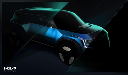 KIA EV9, el nuevo SUV eléctrico de la marca revela las primeras imágenes oficiales