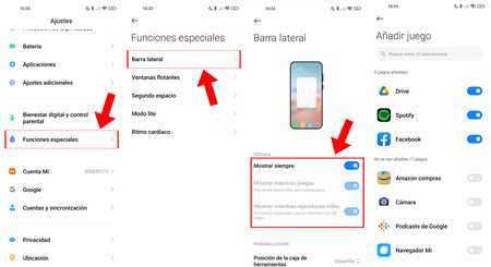 Barra lateral Xiaomi