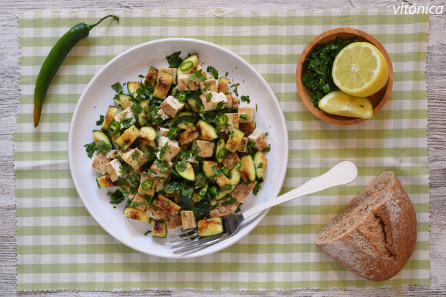 Enslada Tofu Calabacin 1