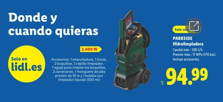 Hidrolimpiadora Parkside Folleto Lidl