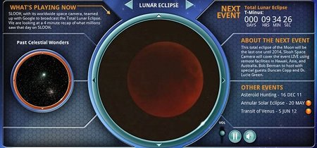 Webs donde apreciar el eclipse de luna roja