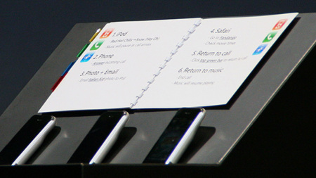 Notas de Steve Jobs para la presentación del iPhone original, una imagen para el recuerdo