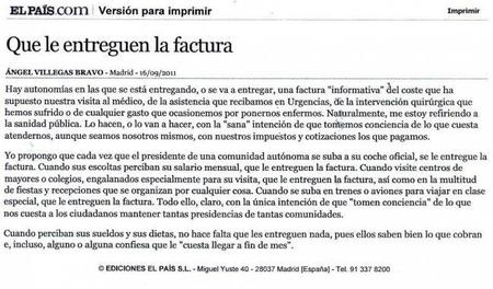 ¿Saben ellos lo que nos cuestan?