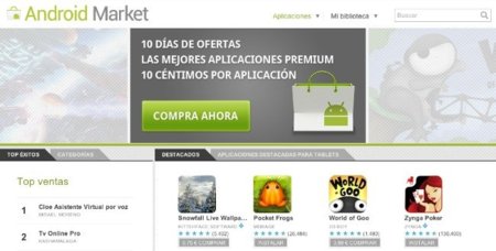 Android Market sobrepasa los diez mil millones de descargas