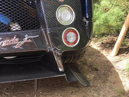Pagani Zonda Crash