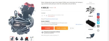 Aliexpress está vendiendo motores, y montarlos en tu moto no parece muy buena idea
