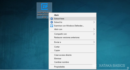 Como descomprimir un archivo zip en windows 10