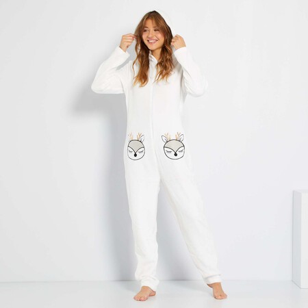 Mono De Punto De Felpa Crudo Mujer Talla 34 A 48 Ym437 1 Zc1