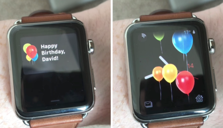watchOS 4 te va a felicitar por tu cumpleaños con un mensaje especial