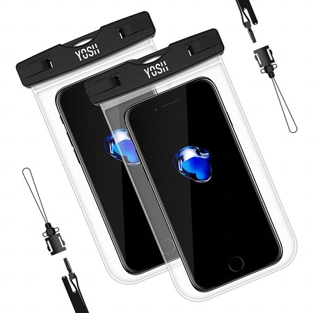 Oferta flash en el pack de dos fundas impermeables para móvil Yosh: hasta medianoche su precio será de 7,13 euros en Amazon