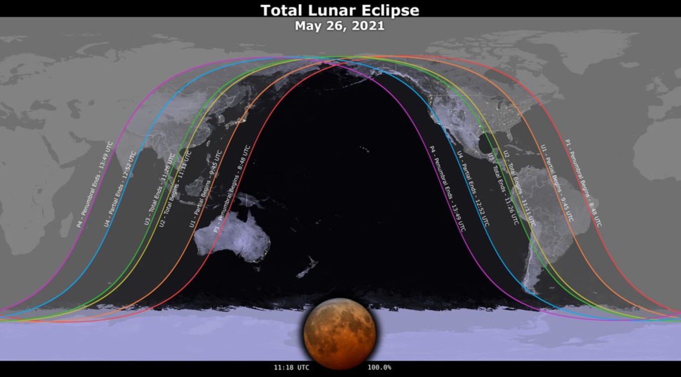 Cómo y a qué hora ver la superluna, eclipse lunar y luna de sangre ...