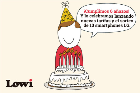 Lowi celebra su cumpleaños con nuevas tarifas móviles de contrato, ahora desde 8 GB por 7,95 euros