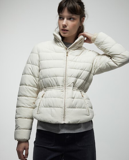 Chaqueta Acolchada Bonita Elegante Otono Oficina Invierno Entretiempo