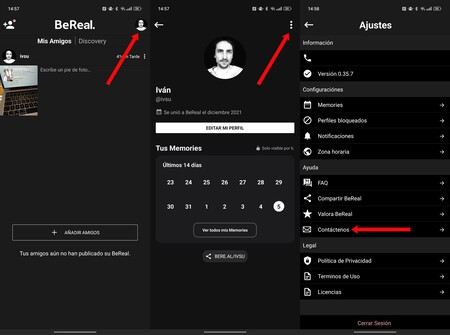 Borrar Cuenta Bereal