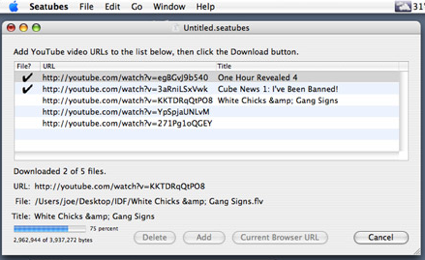 Seatubes, para bajar videos de YouTube a tu Mac