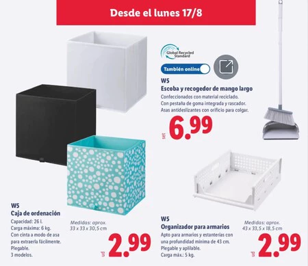 Organizador Para Armario Folleto Lidl