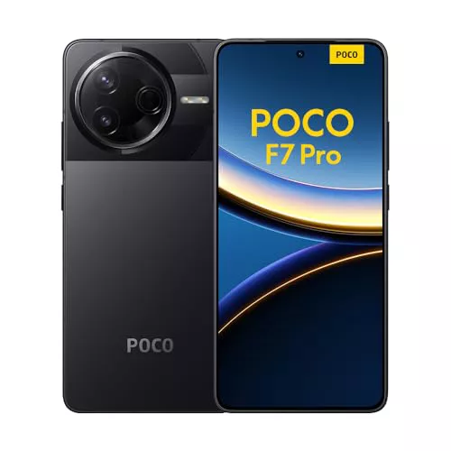 Xiaomi POCO F7 Pro - Smartphone de 12+256GB, Cámara Dual de 50 MP con OIS, Pantalla de 6,67" 2K Flow AMOLED 120 Hz, Snapdragon 8 Gen 3, Hypercharge 90W, Cargador no Incluido, Negro (Versión ES)