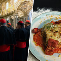 Just Before the Cardinals Locked Themselves Away in Conclave, They Did One Last Thing in the Vatican: They Ate