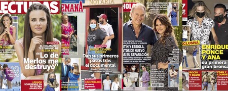 Rocío y David Flores ante notario tras la docuserie de su madre, la bronca de Enrique Ponce y Ana Soria, Fabiola y Bertín juntos de nuevo... Estas son las portadas de la semana del 2 de junio