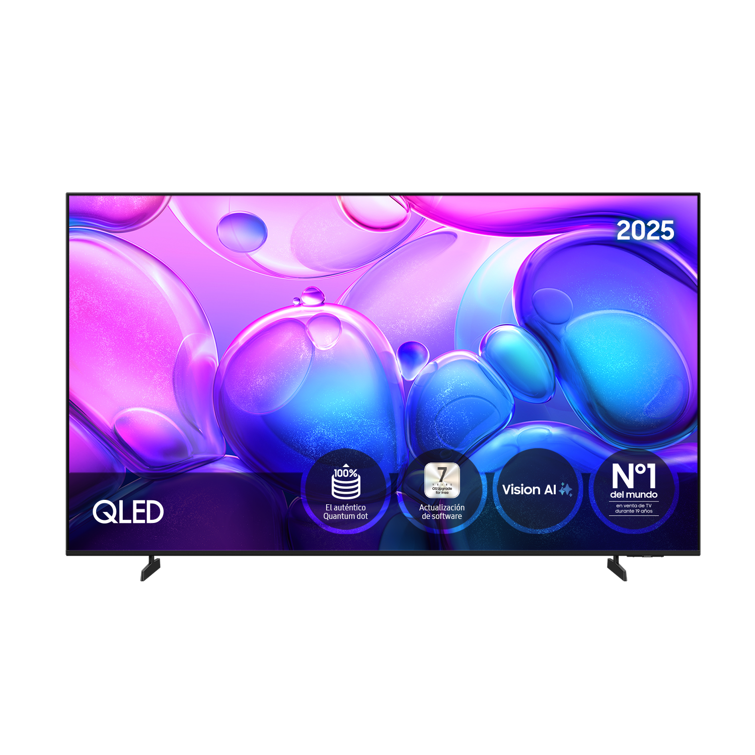 TV 75" QLED Q6F 4K Samsung Vision AI Smart TV 2025 - Negro, Negro