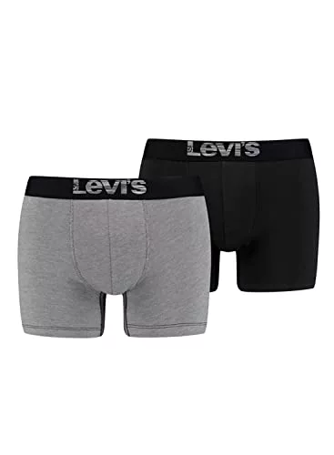 Levi's Boxer Ropa Interior, Gris/Black 