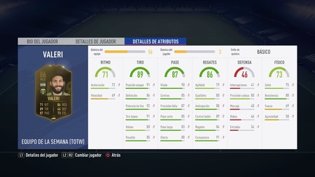 Equipo de la semana 41, 26 de junio - 3 de julio 15 FIFA 19 Totw De Fut Challenge en menús 86