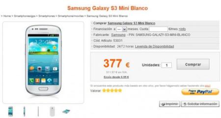 Samsung Galaxy SIII Mini Precios