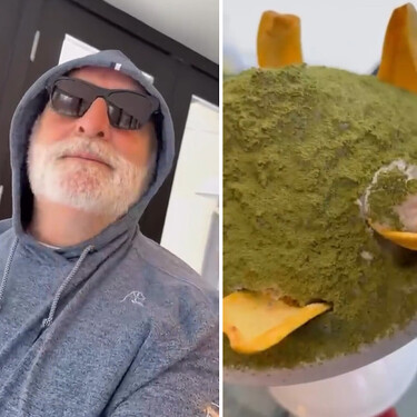 Si tienes nieve, tienes una tarta. Así la hace José Andrés: “Solo necesitas nieve fresca, azúcar, matcha y fruta”