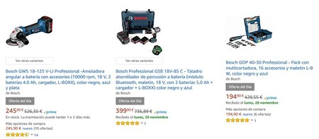 Oferta Flash: sólo hoy 25% de descuento en 7 herramientas profesionales de Bosch en Amazon