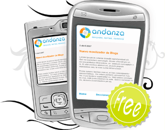 Andanza, para hacer una versión móvil de tu blog