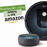 Hasta la medianoche, Amazon te deja un pack con el Roomba 981 y un altavoz Echo Dot por sólo 529 euros