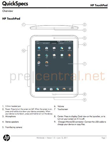 ¿HP Touchpad el 12 de Junio?