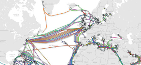 Todos los cables submarinos que conectan al mundo, a la vista en este estupendo mapa interactivo 