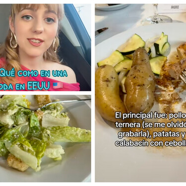 Comparte lo que come en una boda en Estados Unidos y le reprochan: "He comido mejor en un hospital público en España" 