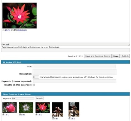 PhotoDropper, añade fotos de Flickr en las entradas de tu blog