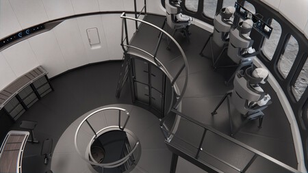 Astronautas no interior da Starship HLS