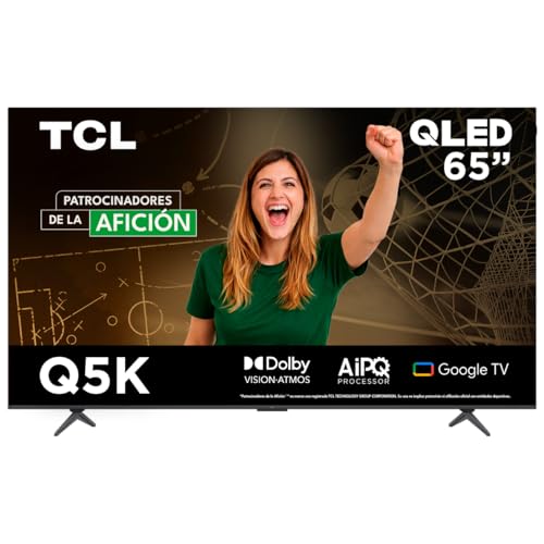 TCL Smart TV Pantalla 65" 65Q5K Google TV QLED 4K Google Assistant 