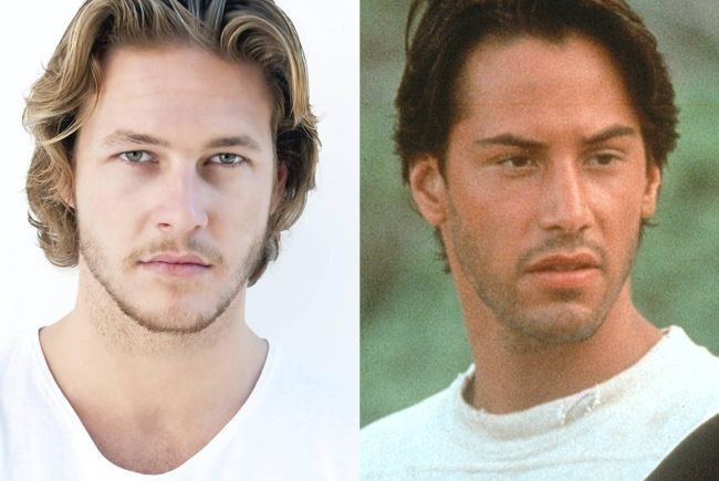 Luke Bracey y Keanu Reeves