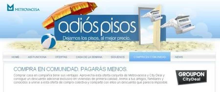 Metrovacesa y Groupon, descuentos al comprar en grupo