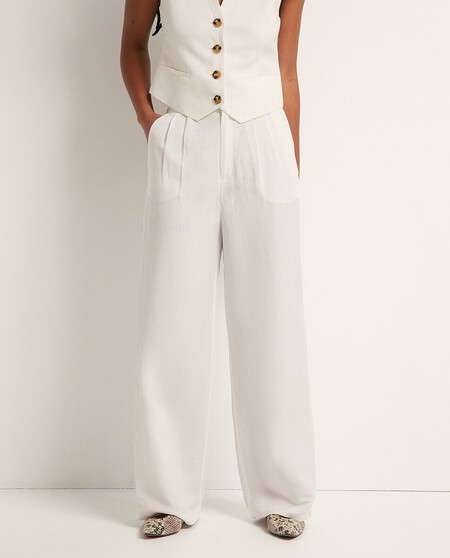 pantalones lino