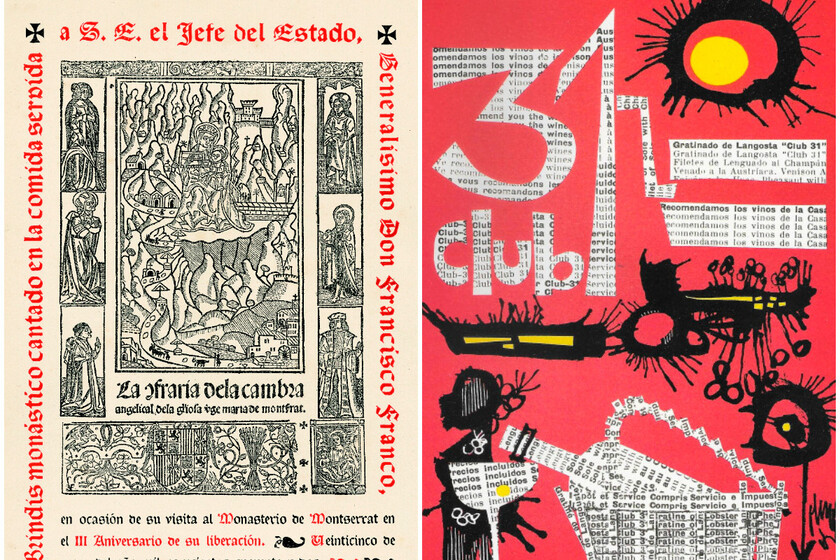 Del banquete medieval para Franco al Club 31: la historia de los menús de los restaurantes antes de la invasión de la IA