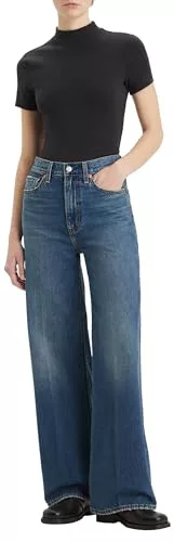 Levi'S Pantalones Vaqueros para Mujer Ribcage de Pierna Ancha H223, Polar Perimiter, 32W x 32L
