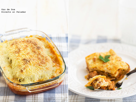 Lasaña de carne. Receta