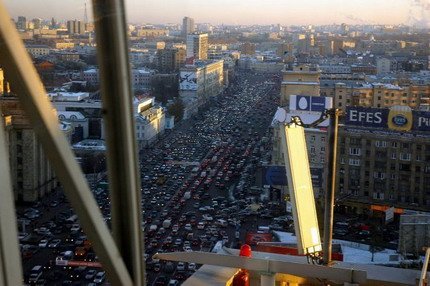 Trafico en Rusia Moscú