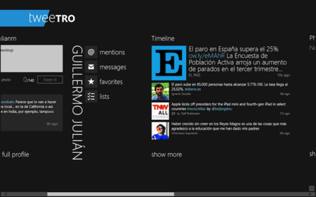 Tweetro para Windows 8, ahogada por el límite de usuarios de Twitter